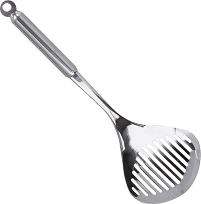 Fiskispaði með stálskafti 29 cm.