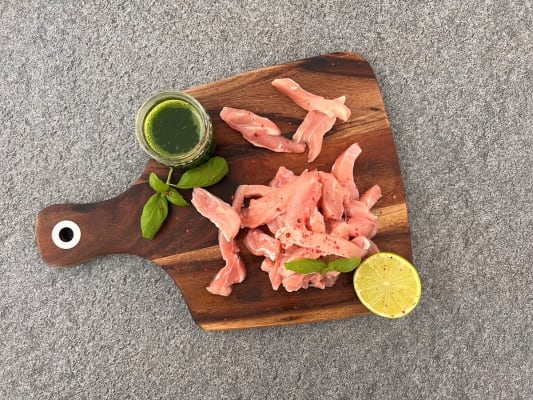 Flevo Kjúklingalærkjöt, hráir strimlar