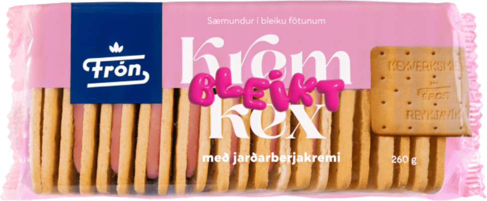 Frón Kremkex með jarðarberjakremi 260g