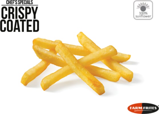 Franskar 7mm Crispy Coated 5x2,5kg Farm Frites