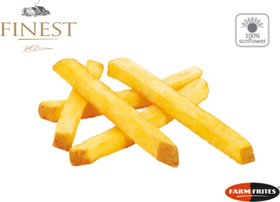 Franskar kartöflur með hýði 10mm Sunflower 6x2kg Farm Frites