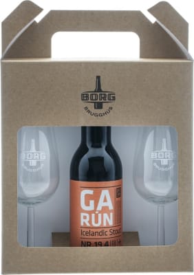 Garún Nr.19.4 gjafaaskja x12 (flaska+glös)