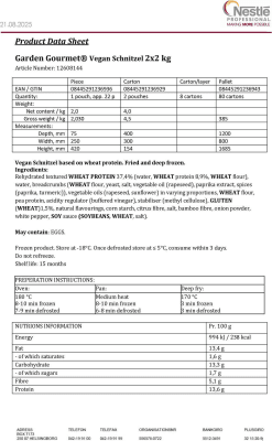 Garden Gourmet Vegan Schnitzel