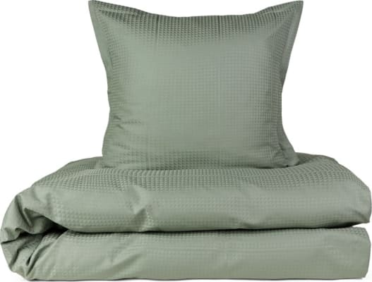 Georg Jensen Damask Sængurföt og koddaver FACET Mineral Green 140x200