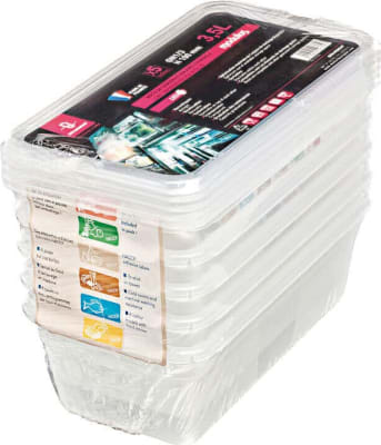 Geymslubox plast 1/3 gn – 150 – 5 st í pakka