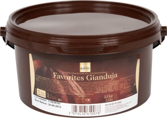 Gianduja nut chocolate Núggat 2,5kg