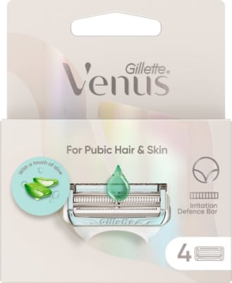 Gillette Venus Pubic Hair and Skin Aloe Blöð (4pk)