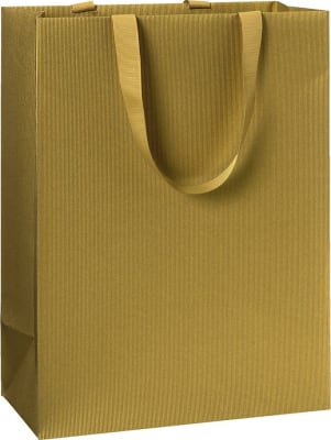 Gjafapoki-One Color Gull 23x13x30cm (6)