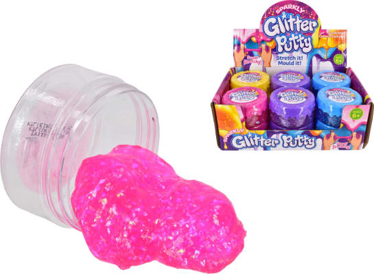 Glitter Slím 80gr.  4-teg  Disp-12