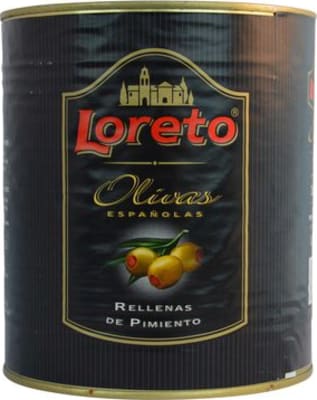 Grænar ólífur með papriku 3kg (6stk/ks)