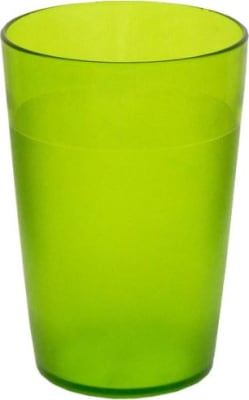 Grænt plastglas 25 cl.