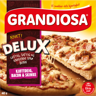 Grandiosa Delux skinka, hakk & beikon 465g (X6)