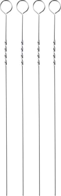 Grillpinnar 38cm 4stk í setti stál