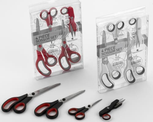 Grunwerg Skærasett svart 4stk