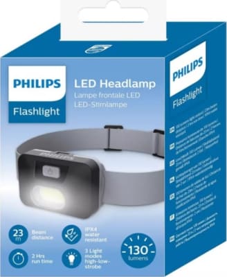 Höfuðljós Philips 50-130lm IPX4