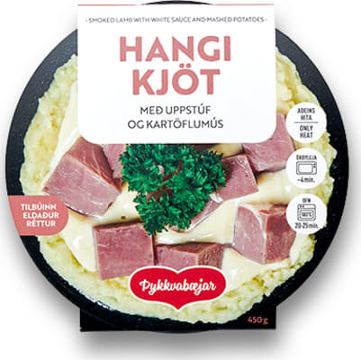 Hangikjöt með uppstúf og kartöflumús 450g / 12 í kassa - ÞYKKVABÆJAR