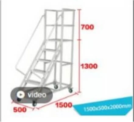 HBE Öryggiströppur 1500x500x2000mm