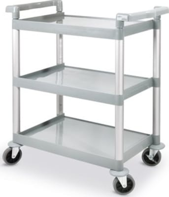 Hendi handvagn grátt  plast 3 hillur 80x41x95sm