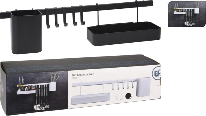 Hengi með boxum og snögum 8stk black/white