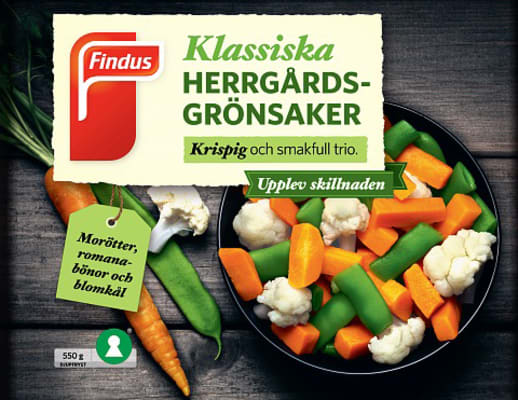 Herragarðsgrænmeti 550g