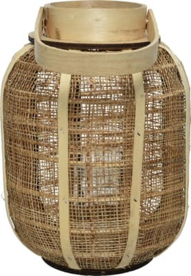 Hessian lukt beige 19x26cm. (10)
