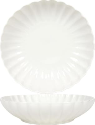 Hit Diskur djúpur Flower ö20cm off white