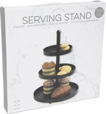 Hit Diskur metal 3ja hæða h:35cm black