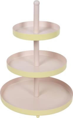 Hit Diskur metal 3ja hæða h:35cm pink