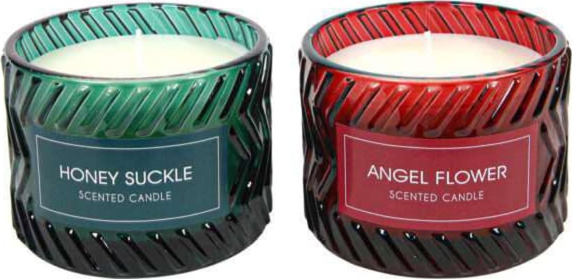 Hit Ilmkerti í kertaglasi ö10,8x8cm 2 mism jóla 1stk