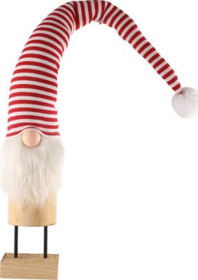 Hit Jólasveinn 63cm filt á tréstalli red/white