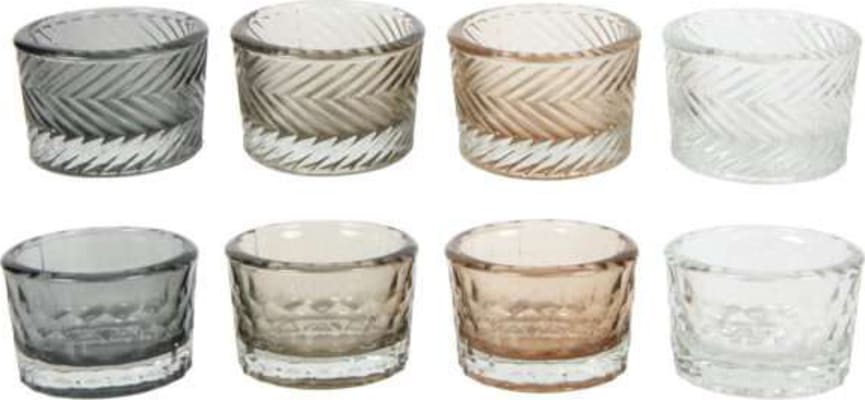 Hit Kertastjakar 4stk í setti 2mism munstur