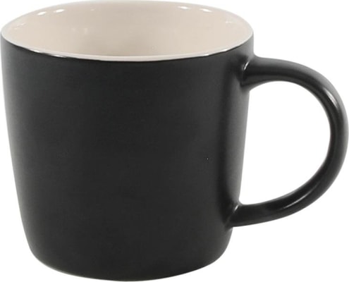 Hit Krús ö:8,7x8cm með haldi matt black/cream