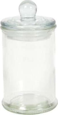 Hit Krukka gler með loki h:11cm ö6cm 150ml