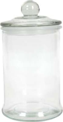 Hit Krukka gler með loki h:18,5cm ö10cm 750ml