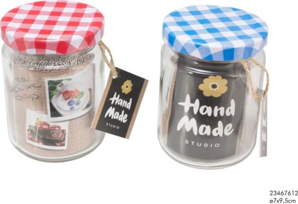 Hit Krukka m/rauðu/bláu loki 250ml