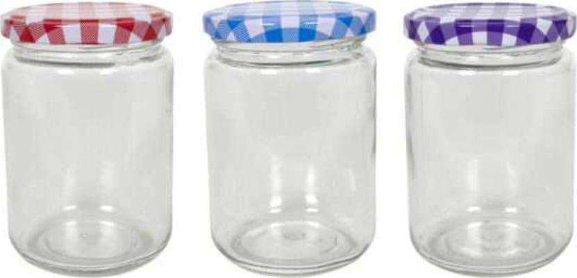 Hit Krukka með loki 300ml rauðu, bláu eða fjólubláu