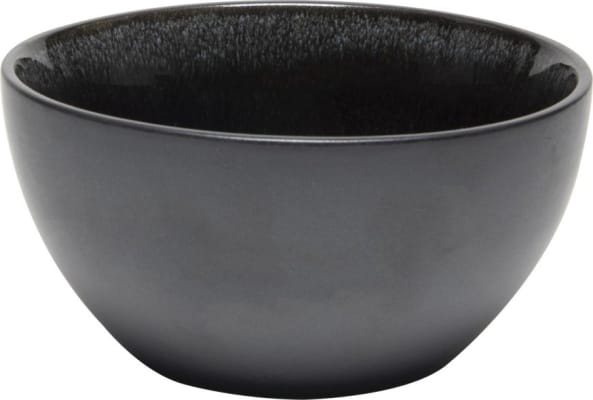 Hit Skál ö12x6cm hrá áferð new black