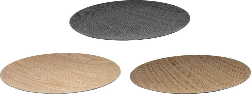 Hit Undirdiskar ö33cm wooden look 3 mismunandi