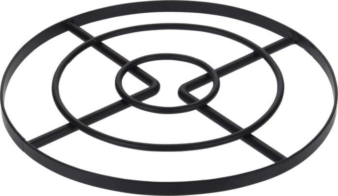 Hitaplatti Ø: 23cm metal black