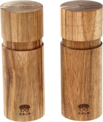 Holm Salt og pipar kvörn sett 15cm Acacia viður