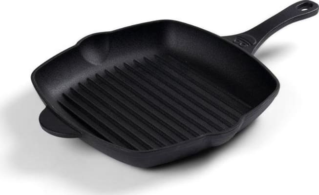 Holm Steikarpanna m.rifflum 28x28cm cast iron black