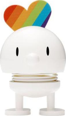 Hoptimist Fígúra regnbogi white