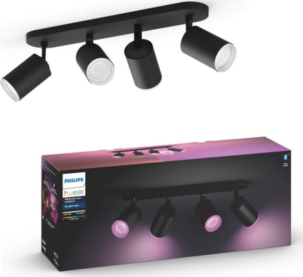 HUE Fugato 4.faldur Spot Svartur 4 x 5,7W