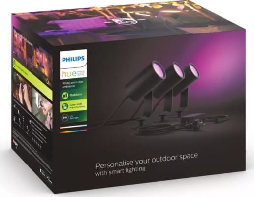 HUE Lily Start Sett Spike Black 3 x 8W