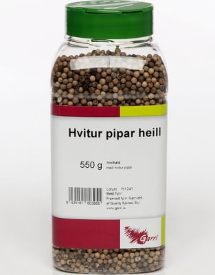 Hvítur pipar heill 550g