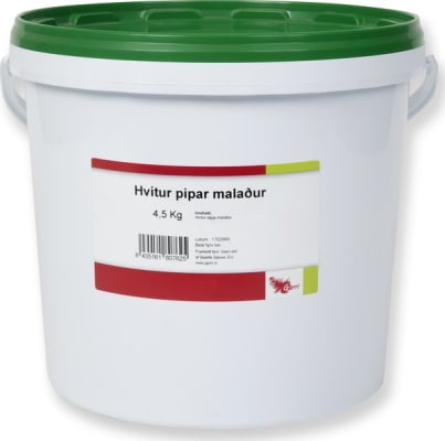 Hvítur pipar malaður 4,5kg