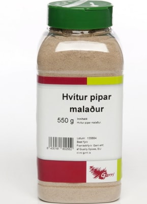 Hvítur pipar malaður 550g