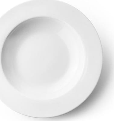 Ibili Djúpur diskur m/kanti 23cm hvítur