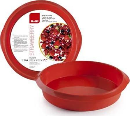 Ibili Tertuform 26cm silicon rautt