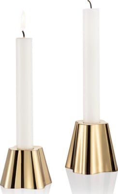 Iittala ALVAR AALTO kertastjaki 2stk 50+65mm brass